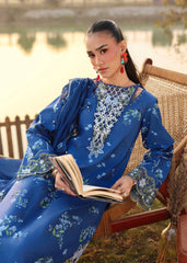 Sardinia Unstitched 3 Piece Festive Lawn Suit-River Side