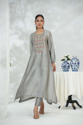 Silcot Stitched 2 Piece Silk Collection-Noorelan