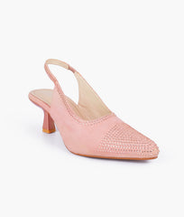 RTW Creation - Party nude pink slingback