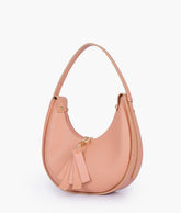 RTW Creation - Peach crescent hobo bag