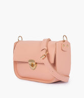 RTW Creation - Peach saddle bag with twist lock