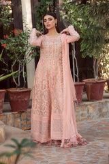 Manahils Stitched Formals K-175-Peachy Blossom