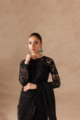 Cherie By Imran Ramzan Unstitched 3 Piece Luxury Formals Suit-Perle Noire
