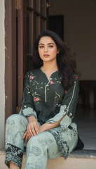 Miraal By Nairah Stitched 2 Piece Premium Blended Cambric Collection'2025-Split