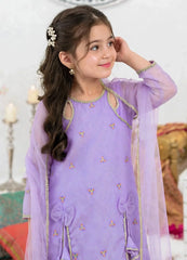 Modest Girls 3 Piece Purple Crinkle Suit Suit-A041-Prpl