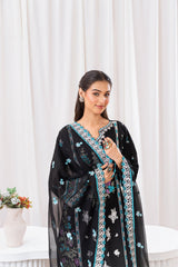 Aqs N Man Stitched 3 Piece Summer Collection'2025-Rang e Shab-AM-021