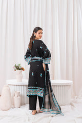 Aqs N Man Stitched 3 Piece Summer Collection'2025-Rang e Shab-AM-021