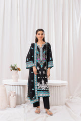 Aqs N Man Stitched 3 Piece Summer Collection'2025-Rang e Shab-AM-021
