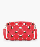 RTW Creation - Red rivet cross-body bag