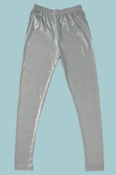 Ochre Clothing Girls Jersey Tights Collection'2025-Silver Girls Tights
