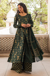 Screen Printed Frock By Mannat Clothing Stitched Collection-Sanam