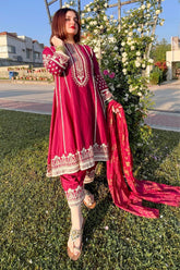 Mannat Clothing Stitched Frock Collection-Haseen Farah Haris