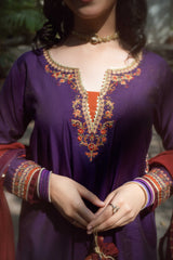 Paranda Omal By Komal Stitched 3 Piece Festive Collection'2025-Bahaar