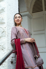 Paranda Omal By Komal Stitched 3 Piece Festive Collection'2025-Khumar