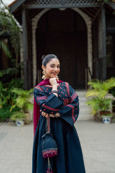 Paranda Omal By Komal Stitched 3 Piece Festive Collection'2025-Marvi