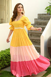 Haniumaimaz Stitched Summer Suit-BAHAAR