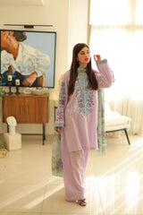 Tiraz Stitched 3 Piece Summer Suit-Arsh