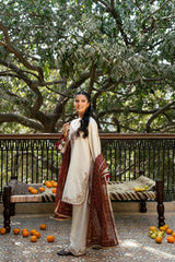 Sardiyon Ki Shaam Omal By Komal Stitched 3 Piece Winter Suit-Surkhab
