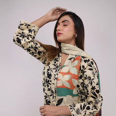 Heeriye 3 Piece Stitched Printed Lawn Suit - H302