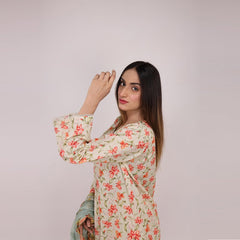 Heeriye 3 Piece Stitched Printed Lawn Suit - H308