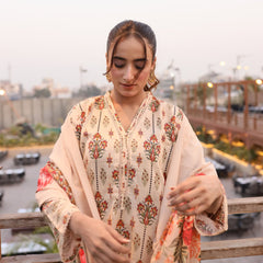 Heeriye 3 Piece Stitched Printed Lawn Suit - H305
