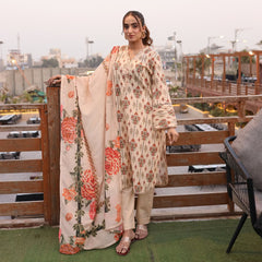 Heeriye 3 Piece Stitched Printed Lawn Suit - H305