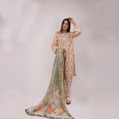 Heeriye 3 Piece Stitched Printed Lawn Suit - H308