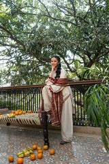 Sardiyon Ki Shaam Omal By Komal Stitched 3 Piece Winter Suit-Surkhab