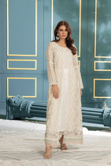 Manahils Stitched Formals K-194-Roseate Elegance (Off White)