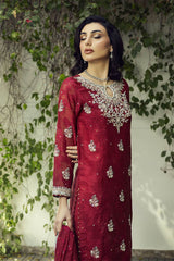 Manahils Stitched Formals K-224-Ruby Radiance