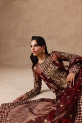 Cherie By Imran Ramzan Unstitched 3 Piece Luxury Formals Suit-Ruby Dream