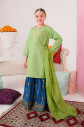 Shop exquisite Silk Hand Adda Work 3 Pc Suit online in Pakistan. Perfect Adda dress for weddings and festive occasions