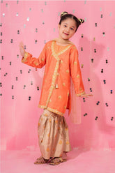 Bright & beautiful orange dress for girls - latest simple suit design perfect for parties, Eid & everyday wear.