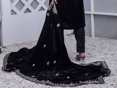 Silcot Zeenat – velvet shawl