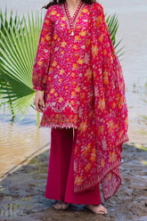 M Basics By Maria B Unstitched 3 Piece Emb Lawn Eid 2 Suit-D-09-A