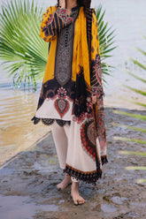 M Basics By Maria B Unstitched 3 Piece Emb Lawn Eid 2 Suit-D-07-B