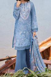 M Basics By Maria B Unstitched 3 Piece Emb Lawn Eid 2 Suit-D-03-A