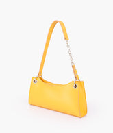 RTW Creation - Yellow elongated chain handle purse