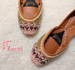 Zuruj Khussa Collection'2025-zun-184-Pink