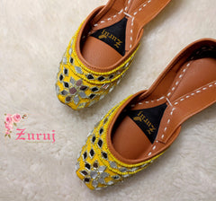 Zuruj Khussa Collection'2025-zun-209-Yellow