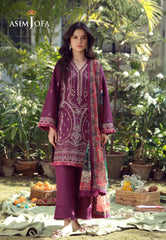Aira By Asim Jofa Unstitched 3 Piece Emb Cambric Summer Suit-AJMUB-02