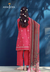 Aira By Asim Jofa Unstitched 3 Piece Emb Cambric Summer Suit-AJMUB-12