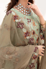 Chevron by Ramsha Unstitched 3 Piece Chiffon Vol-07 Suit-A-710