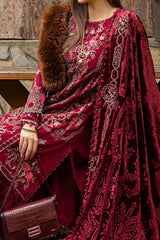 Maria B Unstitched 3 Piece Emb Linen Suit-DL-1112
