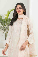 Gulshanara By Tawakkal Unstitched 3 Piece Emb Broshia Banarsi Lawn Vol-03 Suit-D-2569