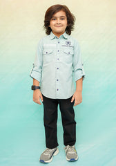 Chambray Cotton Shirt - Wear Ochre