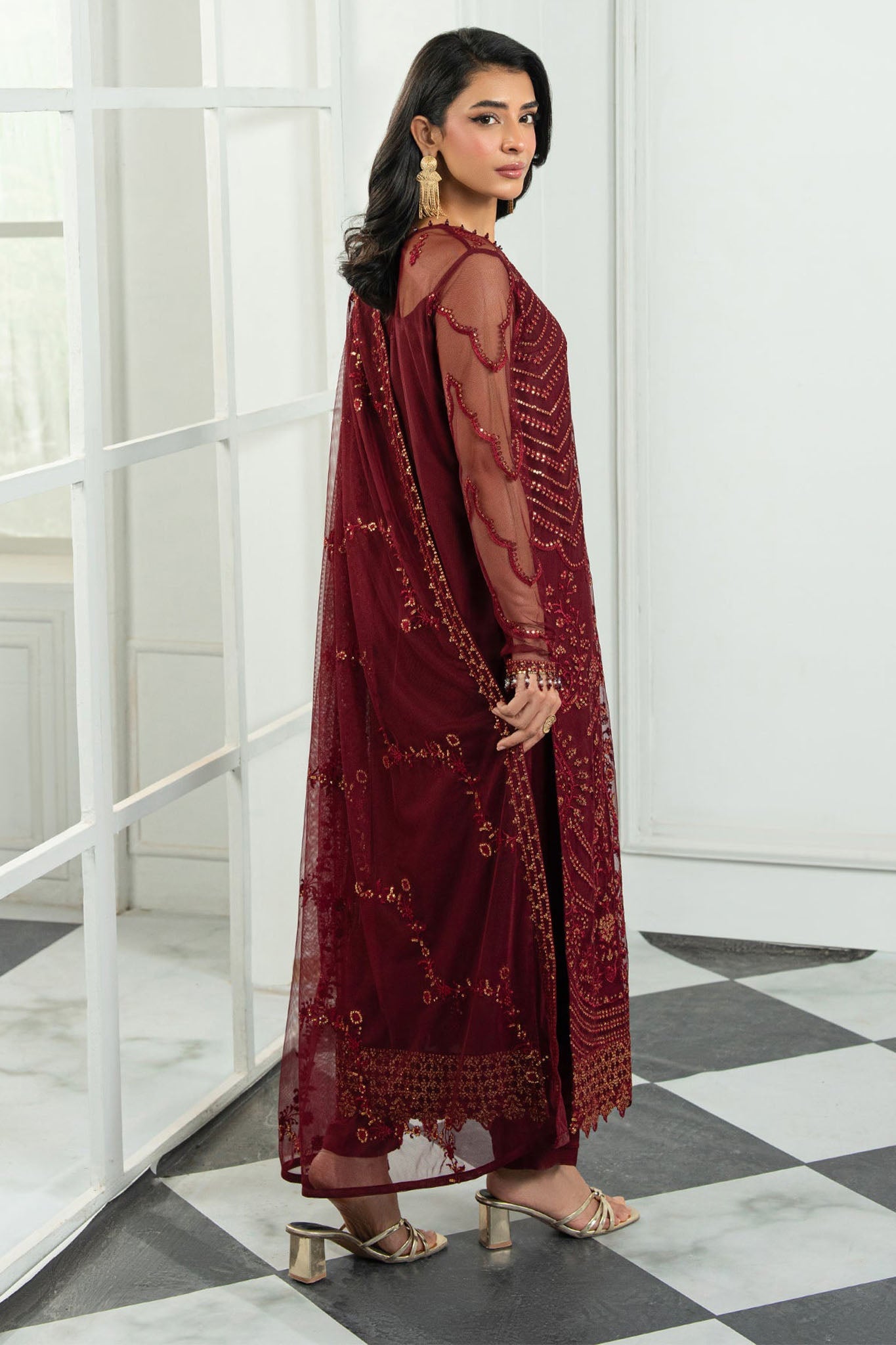 Inara By Zarif Unstitched 3 Piece Formals Collection'2025-ZRI-08-Eymen