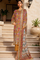 Amyrah By Sada Bahar Stitched 3 Piece Emb Festive Vol-03 Suit-CKD-1058-Golden