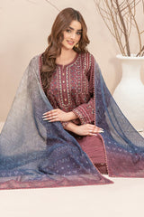 Mahlaa By Tawakkal Stitched 3 Piece Emb Lawn Vol-01 Suit-D-2788