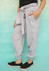 Ochre Clothing Bottoms Collection'2025-Cotton Crepe Jogger Pants